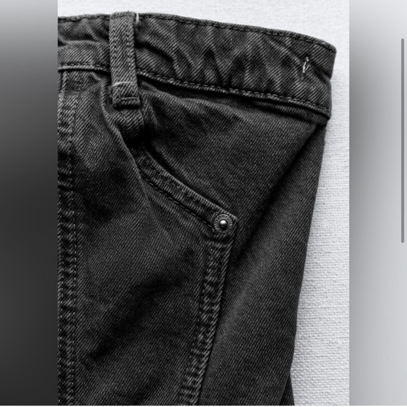 Zara CORSET STYLE DENIM TOP TRF - Picture 8 of 8